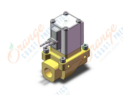 SMC VXZ242FF pilot op 2 port solenoid valve, (n.c.), 2 PORT VALVE