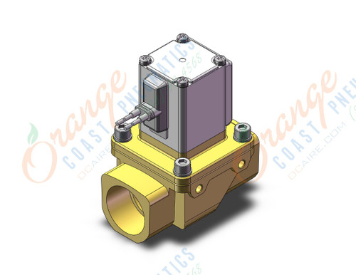 SMC VXZ262KC pilot op 2 port solenoid valve, (n.c.), 2 PORT VALVE