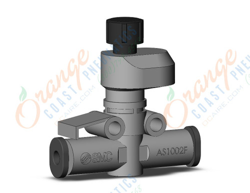 SMC AS1002FS1-23 speed controller, inline, with indicator, FLOW CONTROL