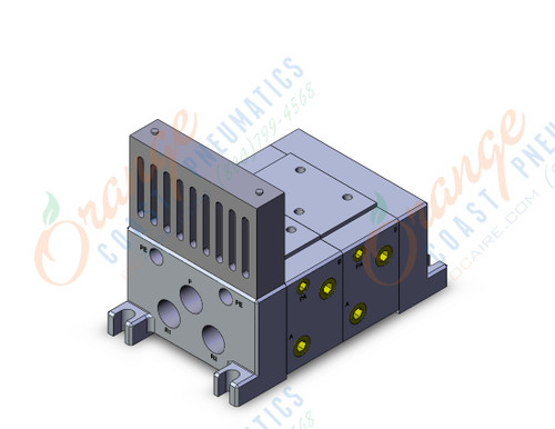 SMC VV712-02YT-03DTSB iso standard manifold, 4/5 PORT SOLENOID VALVE