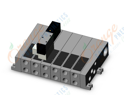 SMC VV5FS2-01T-061-02-E5 6 sta. mfld, air release valve, 4/5 PORT SOLENOID VALVE