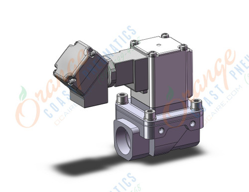 SMC VXZ250JM pilot op 2 port solenoid valve, (n.c.), 2 PORT VALVE