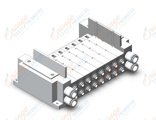 SMC SS5Y7-10S0-08B-N7 ss5y7 8 sta manifold base, 4/5 PORT SOLENOID VALVE