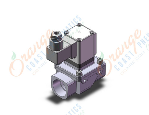 SMC VXZ2D2LGG pilot op 2 port solenoid valve, (n.o.), 2 PORT VALVE