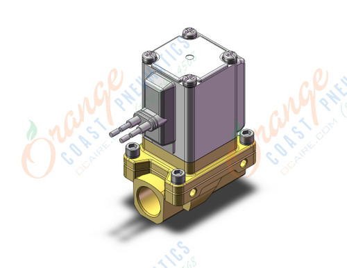 SMC VXZ232BBA pilot op 2 port solenoid valve, (n.c.), 2 PORT VALVE