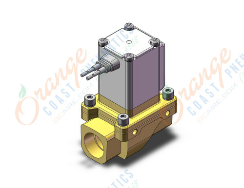 SMC VXZ243FAB pilot op 2 port solenoid valve, (n.c.), 2 PORT VALVE