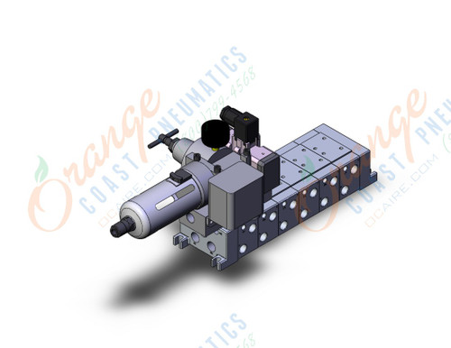 SMC VV716-03R-AP03D3 mfld assy, 6-sta, VV7* MANIFOLD ISO SERIES