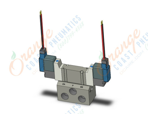 SMC SY3240-5MZ-01 valve, dbl sol, base mt (dc), SY3000 SOL/VALVE, RUBBER SEAL