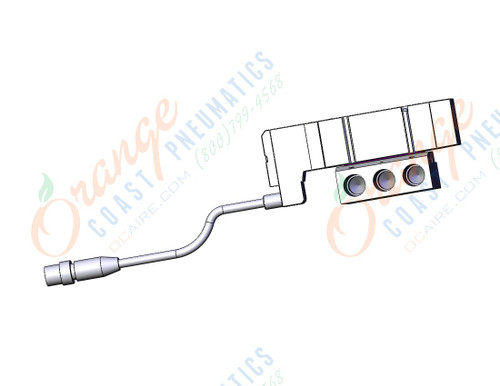 SMC SV2400-5W1UD-02N valve, single sub plate, SV2000 SOLENOID VALVE, 5-PORT