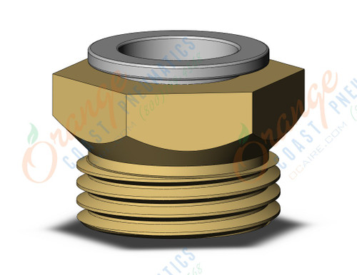 SMC KQ2H12-U04A fitting, male connector, KQ2(UNI) ONE TOUCH UNIFIT (sold in packages of 10; price is per piece)