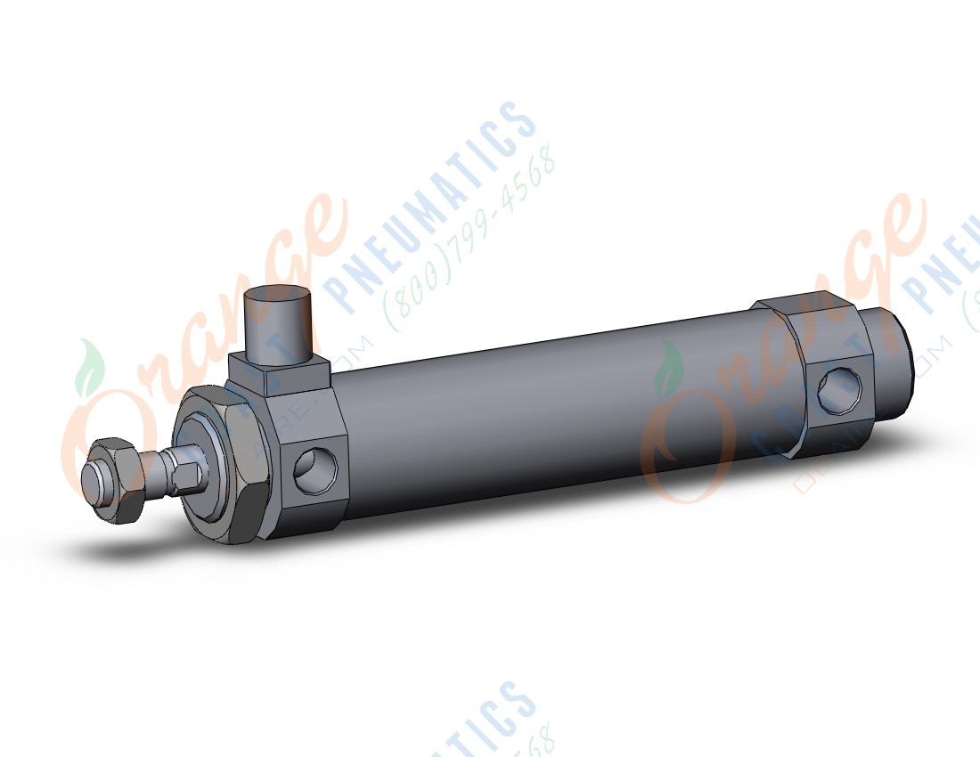 SMC CBM2B40-100-RL cyl, round body, end lock, CM2/CM3 ROUND BODY CYLINDER