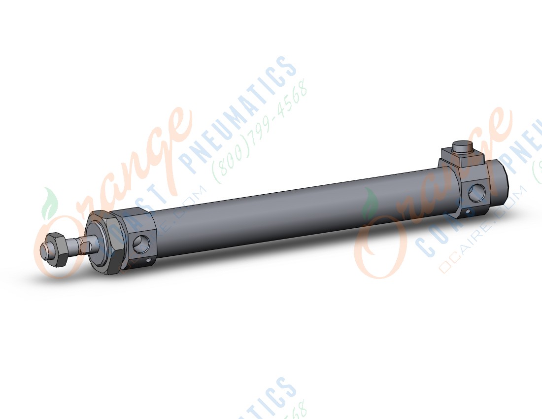 SMC CDBM2B25-150A-HN cyl, round body, end lock, air, CM2/CM3 ROUND BODY CYLINDER