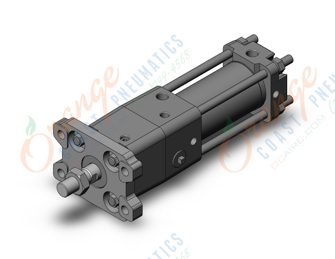 SMC CDNA2F40-50-D cyl, tie rod, power lock, a/s, CNA/CNA2 POWER LOCK CYLINDER