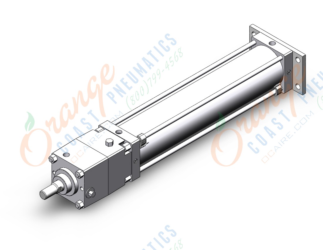 SMC CDNSG125-600-D-A93L cyl w/lock, a/tube, auto-sw, CNS FINE LOCK TIE ROD CYLINDER