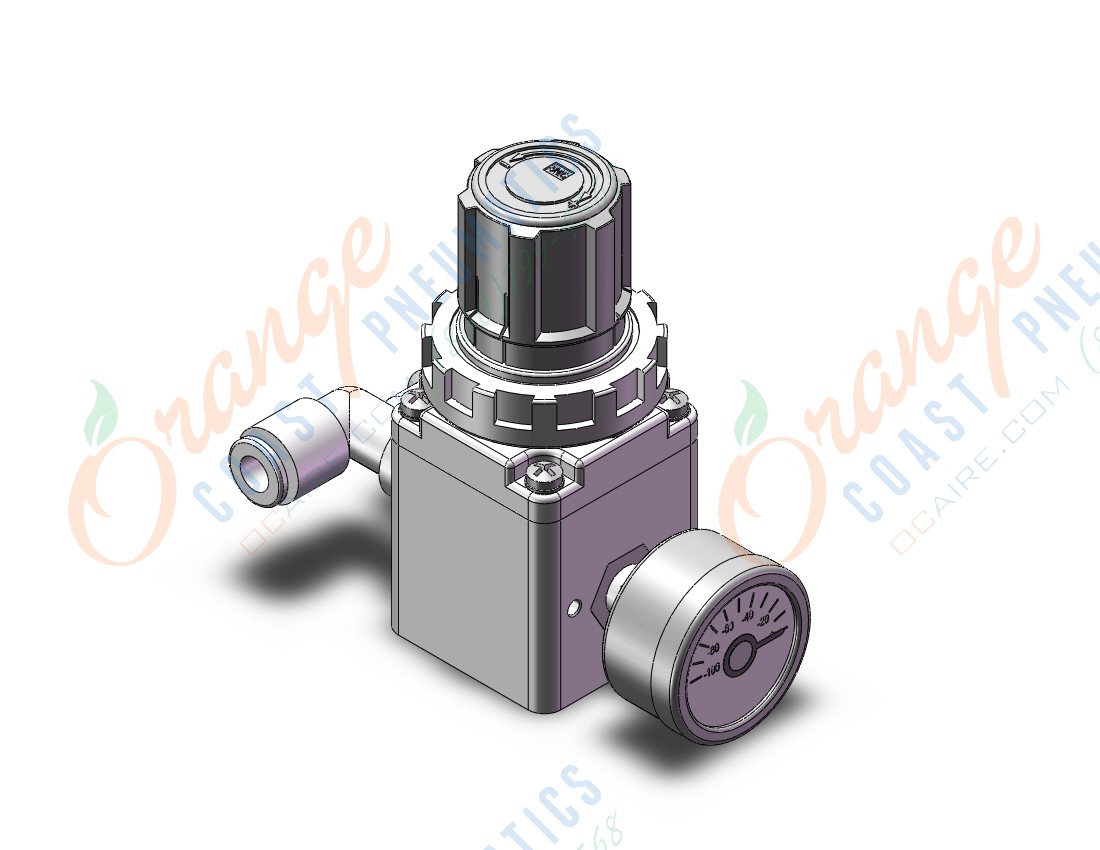 SMC IRV10A-LC06G vacuum regulator, single side, IRV VACUUM REGULATOR