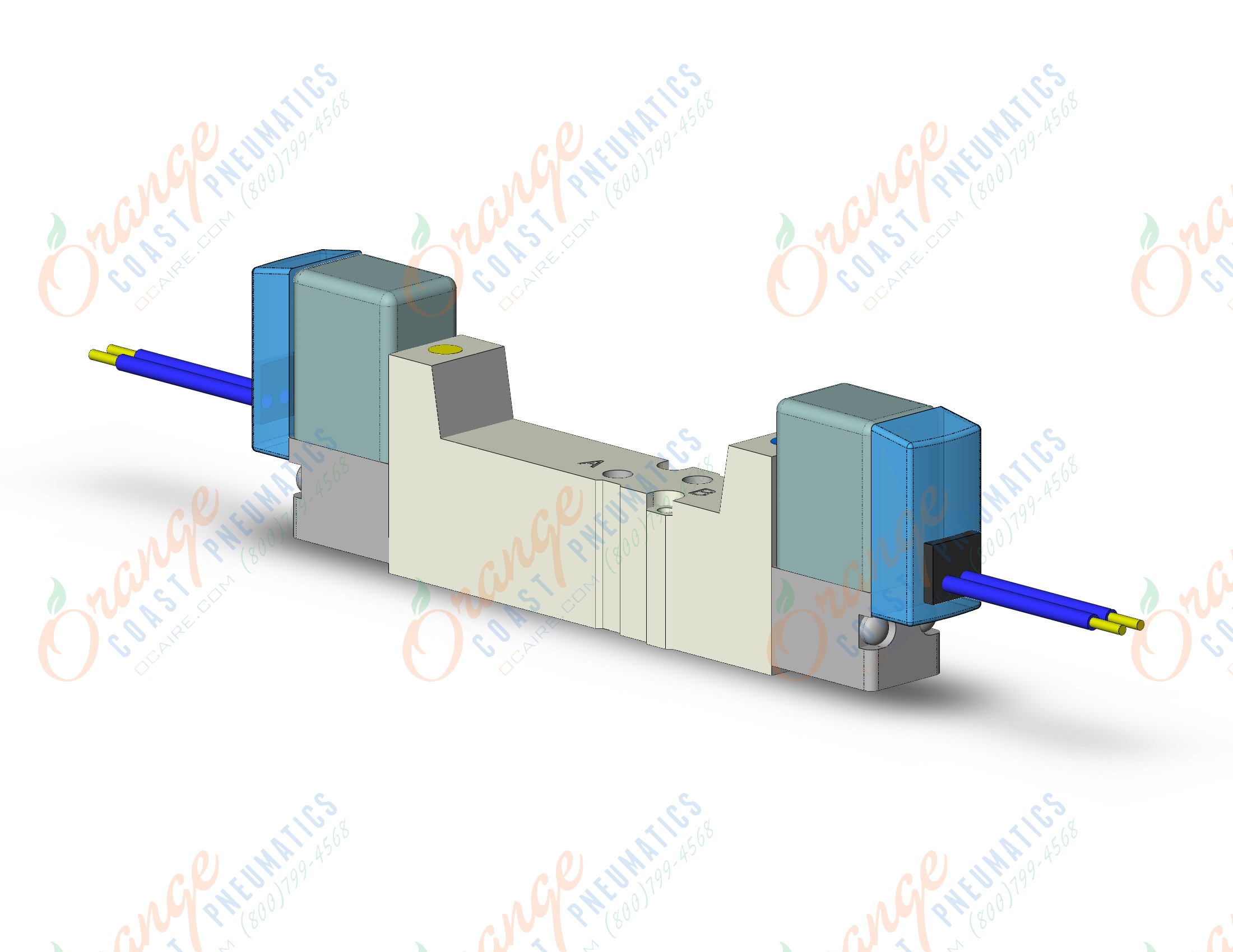 SMC SYJ3320-5G-M3 valve, dbl sol, body pt (dc), SYJ3000 SOL VALVE 4/5 PORT***