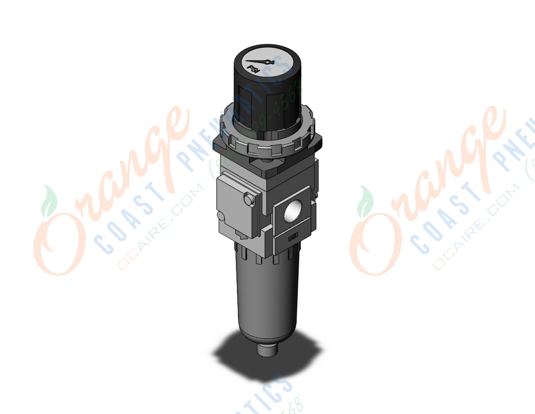 SMC AWG20N02CG1H2Z filter regulator w/gauge, AWG MASS PRO Orange