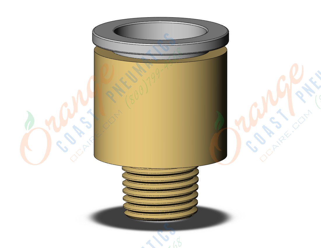 SMC KQ2S16-02AS fitting, hex hd male connector, KQ2 FITTING (sold in packages of 10; price is per piece)