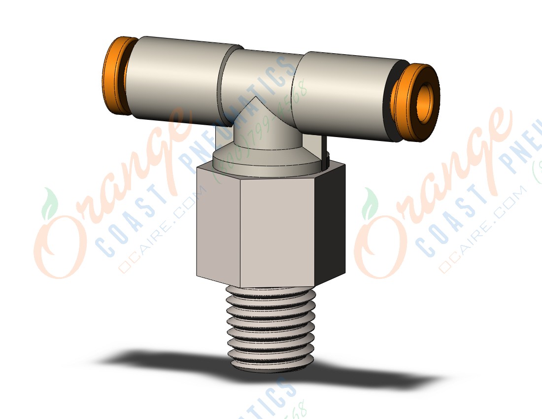 SMC KQ2T01-33NS fitting, branch tee, KQ2 FITTING (sold in packages of 10; price is per piece)