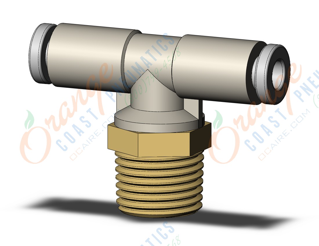 SMC KQ2T23-01AS fitting, branch tee, KQ2 FITTING (sold in packages of 10; price is per piece)