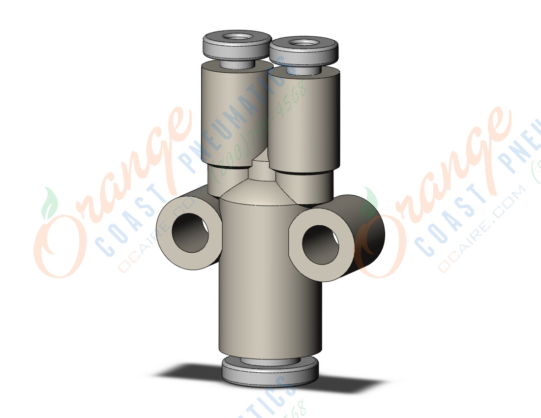 SMC KQ2U02-04A fitting, branch y, KQ2 FITTING (sold in packages of 10; price is per piece)