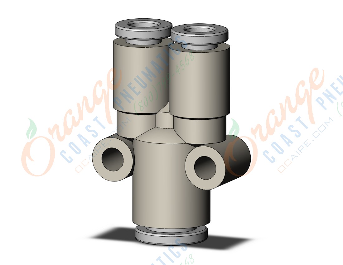 SMC KQ2U04-06A fitting, branch y, KQ2 FITTING (sold in packages of 10; price is per piece)