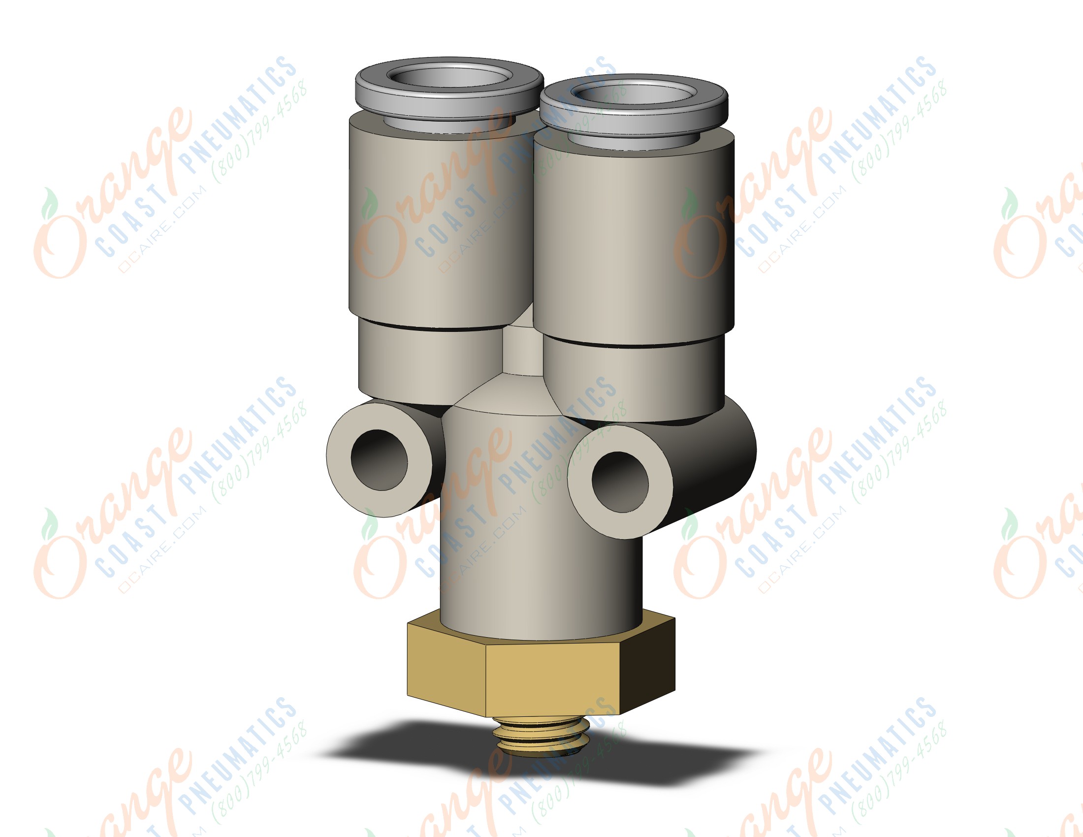 SMC KQ2U06-M5A fitting, branch y, KQ2 FITTING (sold in packages of 10; price is per piece)