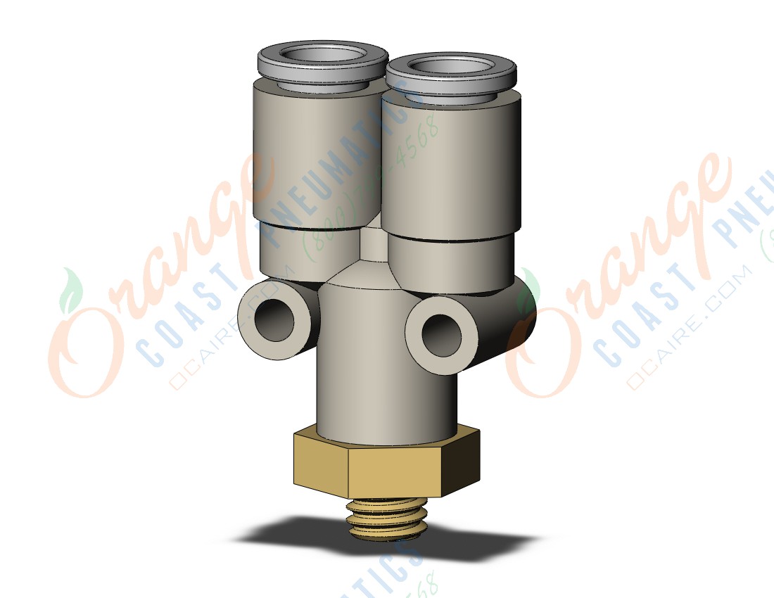 SMC KQ2U06-M6A fitting, branch y, KQ2 FITTING (sold in packages of 10; price is per piece)