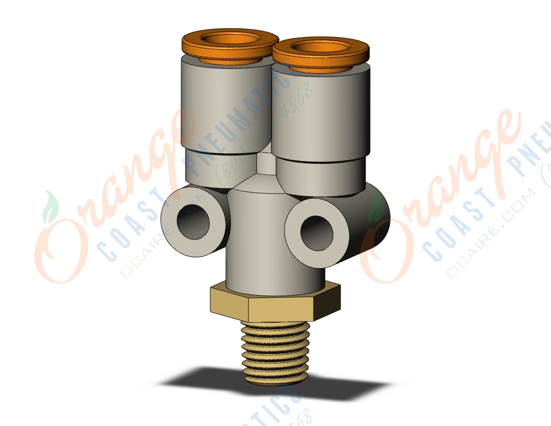 SMC KQ2U07-33AS fitting, branch y, KQ2 FITTING (sold in packages of 10; price is per piece)