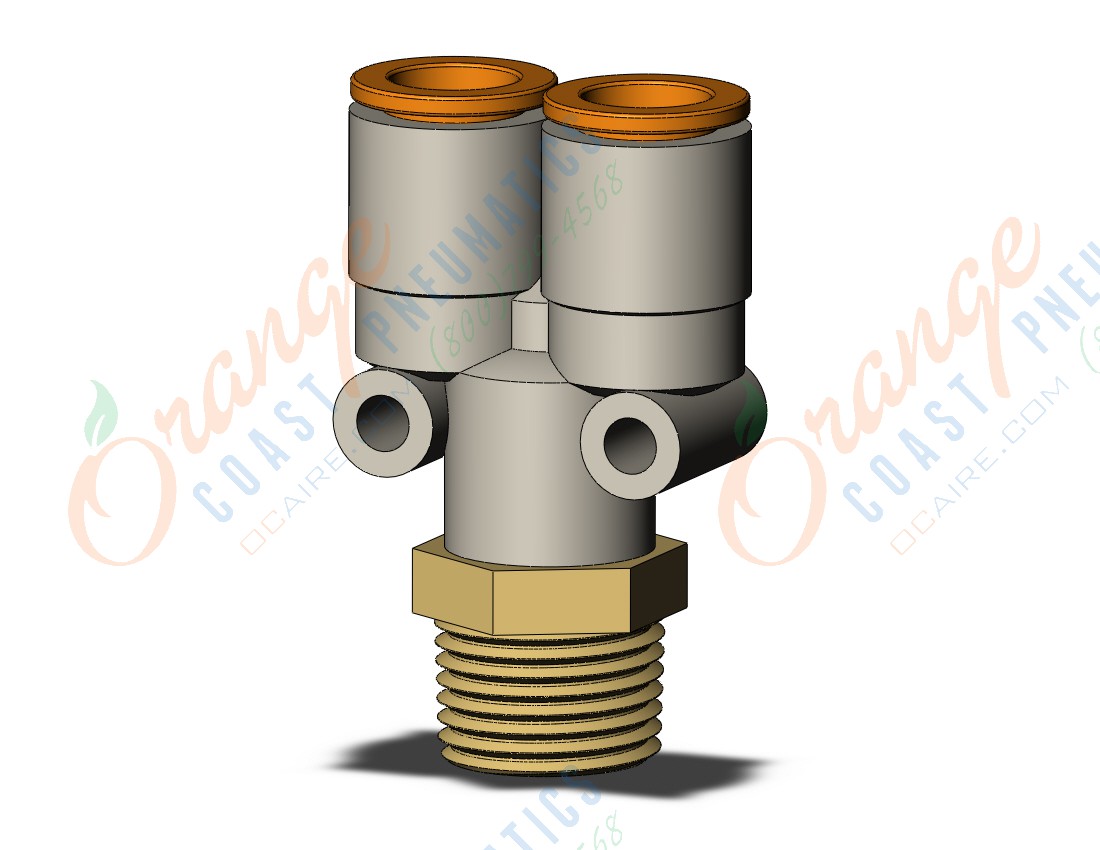 SMC KQ2U11-36AS fitting, branch y, KQ2 FITTING (sold in packages of 10; price is per piece)