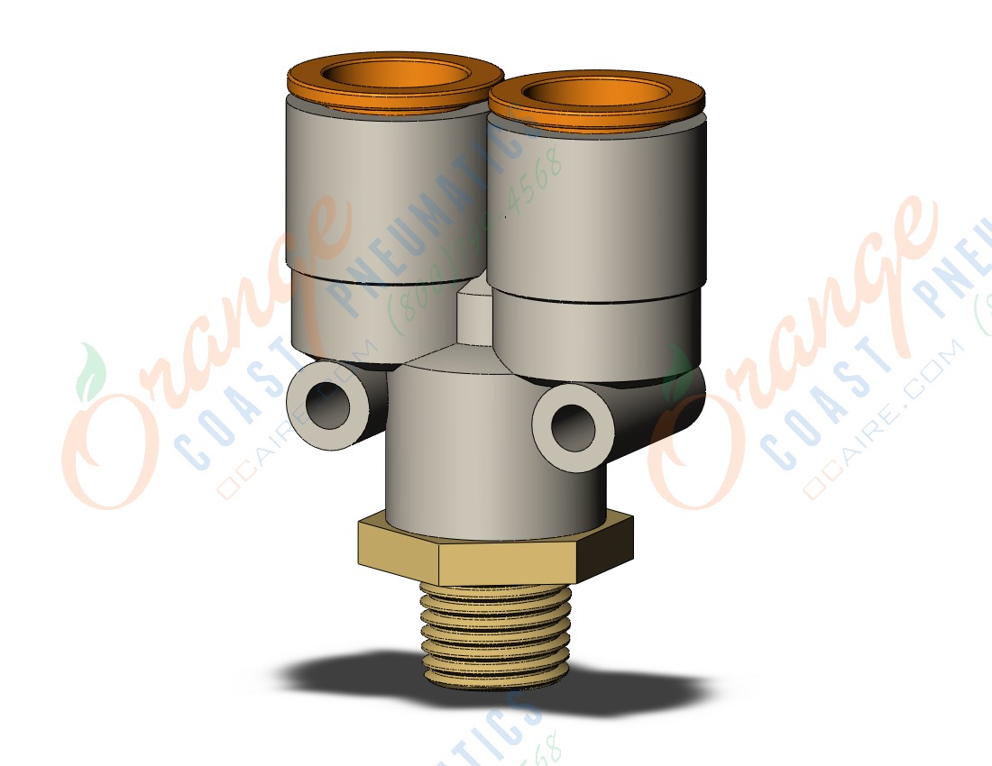 SMC KQ2U13-02AS fitting, branch y, KQ2 FITTING (sold in packages of 10; price is per piece)