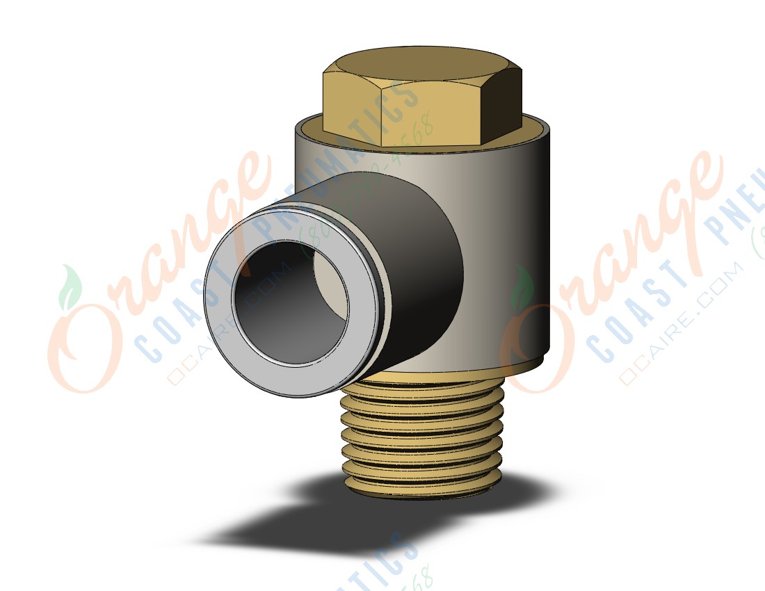 SMC KQ2V10-02AS fitting, uni male elbow, KQ2 FITTING (sold in packages of 10; price is per piece)