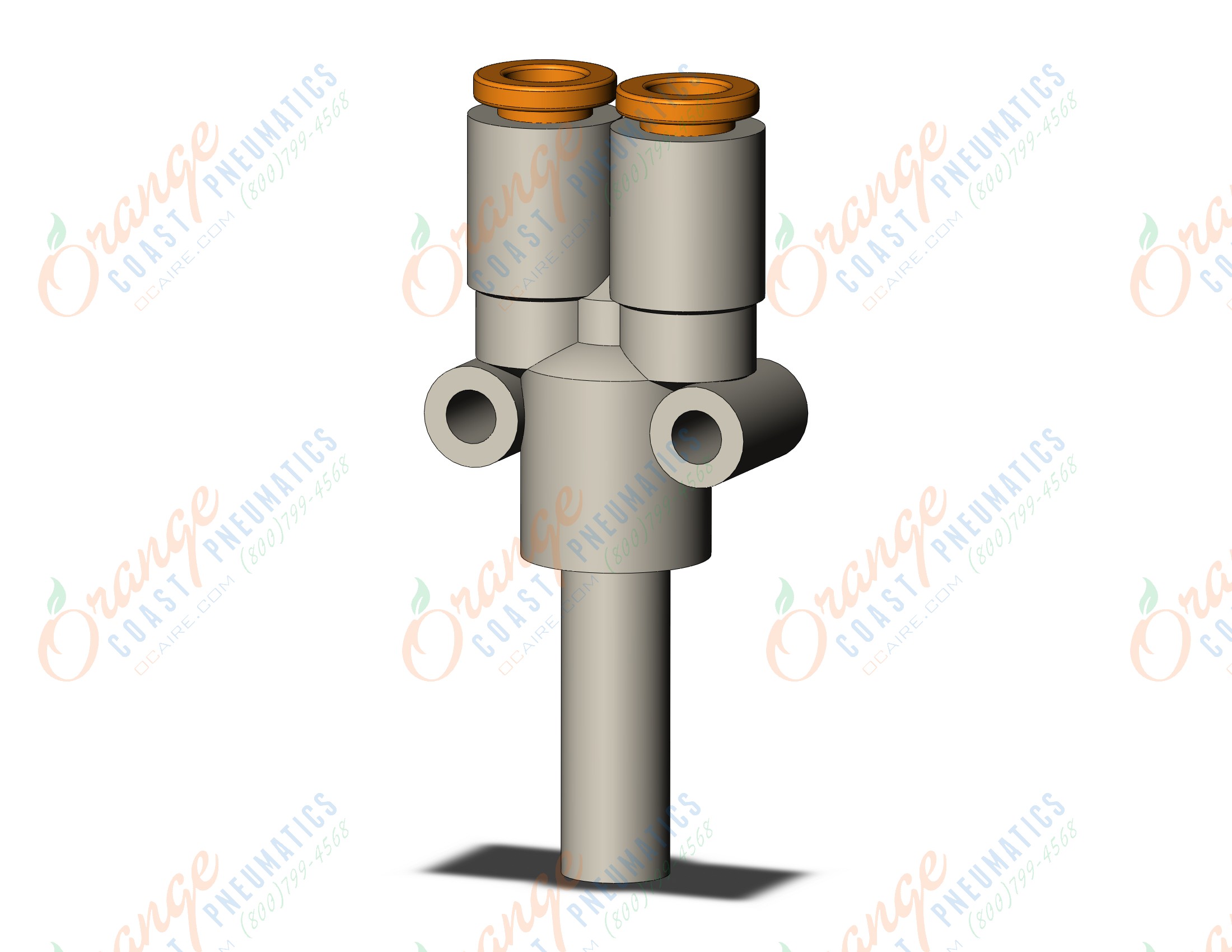 SMC KQ2X05-07A fitting, diff dia plug-in y, KQ2 FITTING (sold in packages of 10; price is per piece)