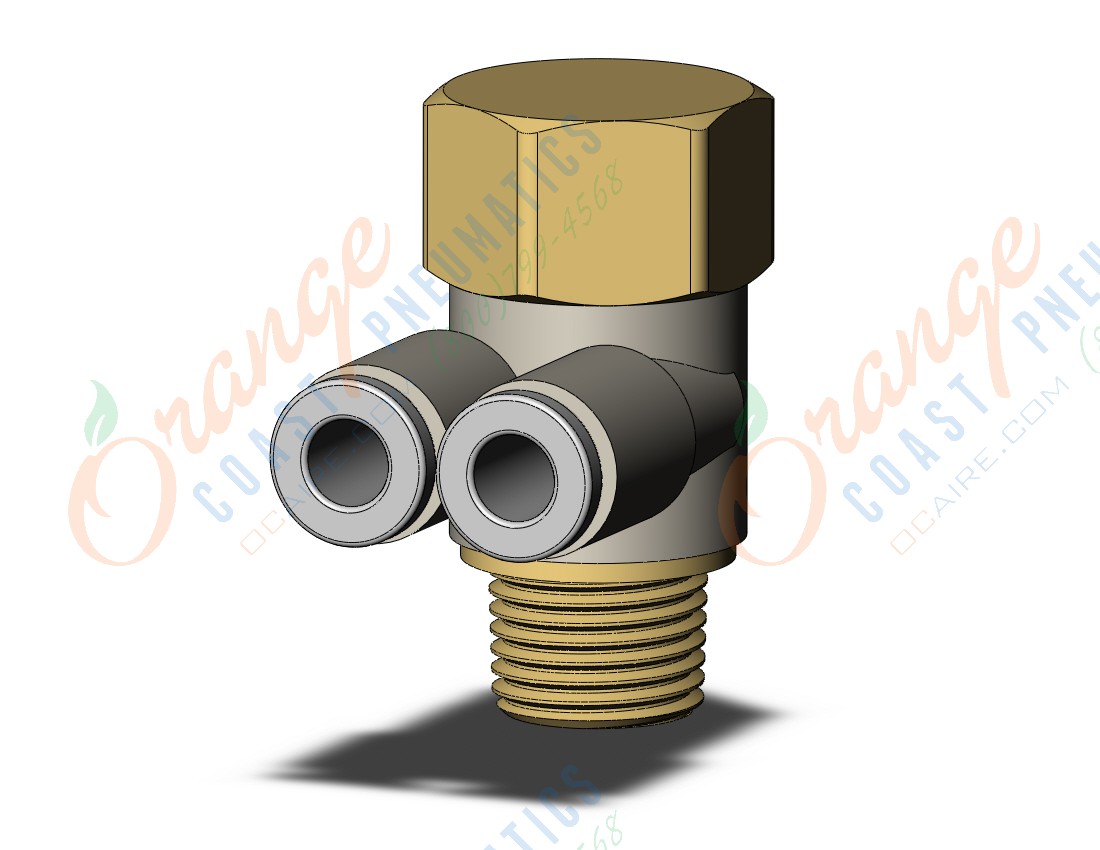 SMC KQ2ZF04-01AS fitting, br uni female elbow, KQ2 FITTING (sold in packages of 10; price is per piece)
