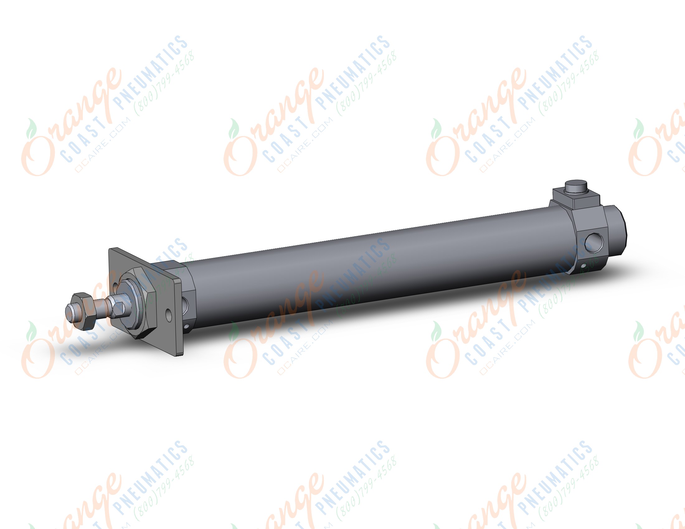 SMC CDBM2F32-175A-HN cyl, round body, end lock, air, CM2/CM3 ROUND BODY CYLINDER