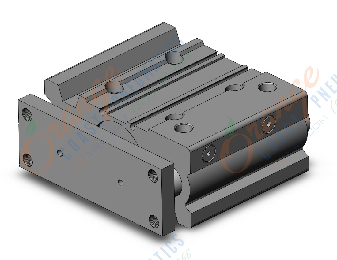 SMC MGPM40-40Z cyl, compact guide, slide brg, MGP COMPACT GUIDE CYLINDER