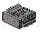 SMC MGPM12-10Z-M9BL cyl, compact guide, slide brg, MGP COMPACT GUIDE CYLINDER