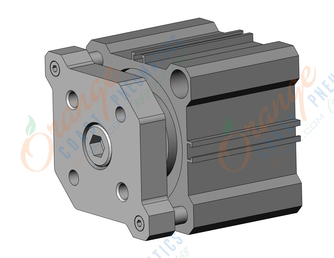 SMC CDQMB50TF-10 cyl, compact, auto-switch, CQM COMPACT GUIDE ROD CYLINDER