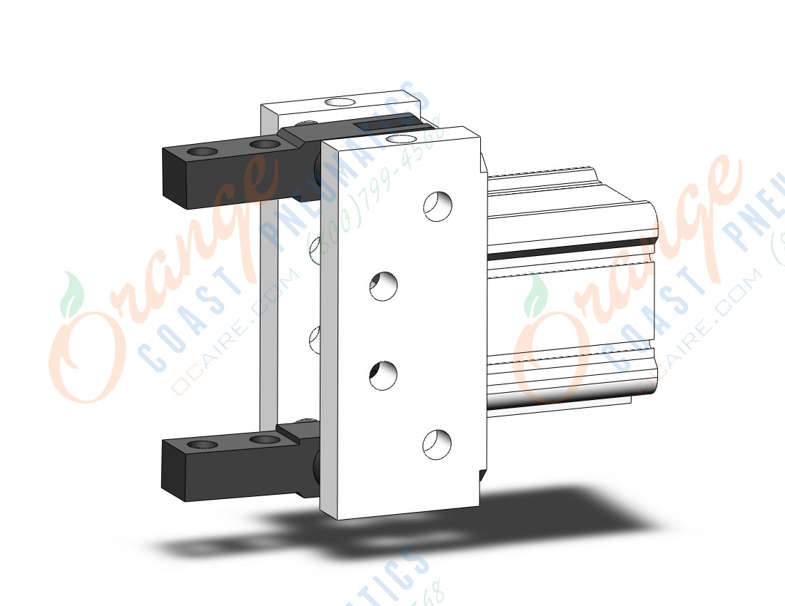 SMC MHT2-50TFDZ gripper, toggle 2-finger, MHT GRIPPERS