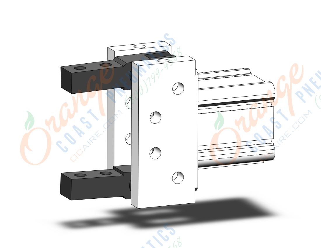 SMC MHT2-40TNDZ gripper, toggle 2-finger, MHT GRIPPERS