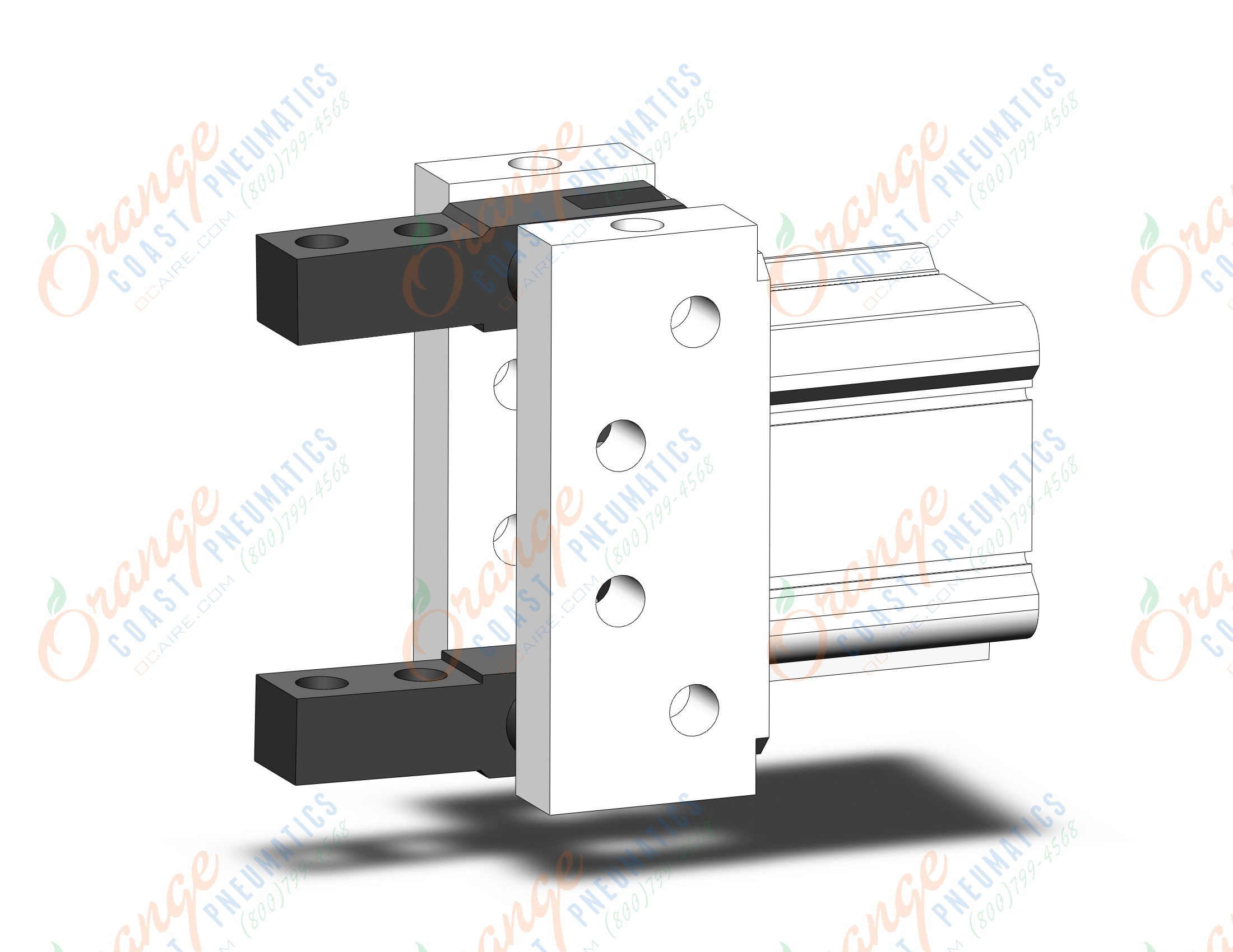 SMC MHT2-63TNDZ gripper, toggle 2-finger, MHT GRIPPERS