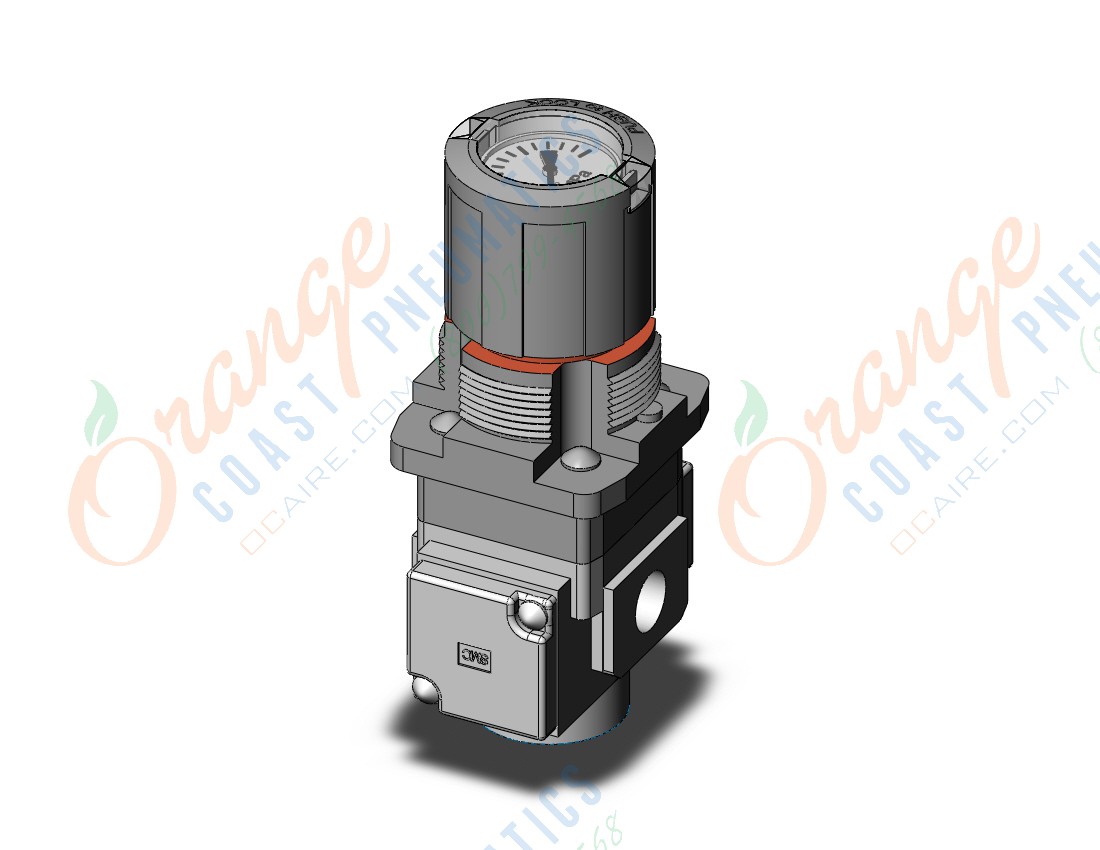 SMC ARG20K-F02G2 regulator, gauge-handle, ARG REGULATOR W/PRESSURE GAUGE