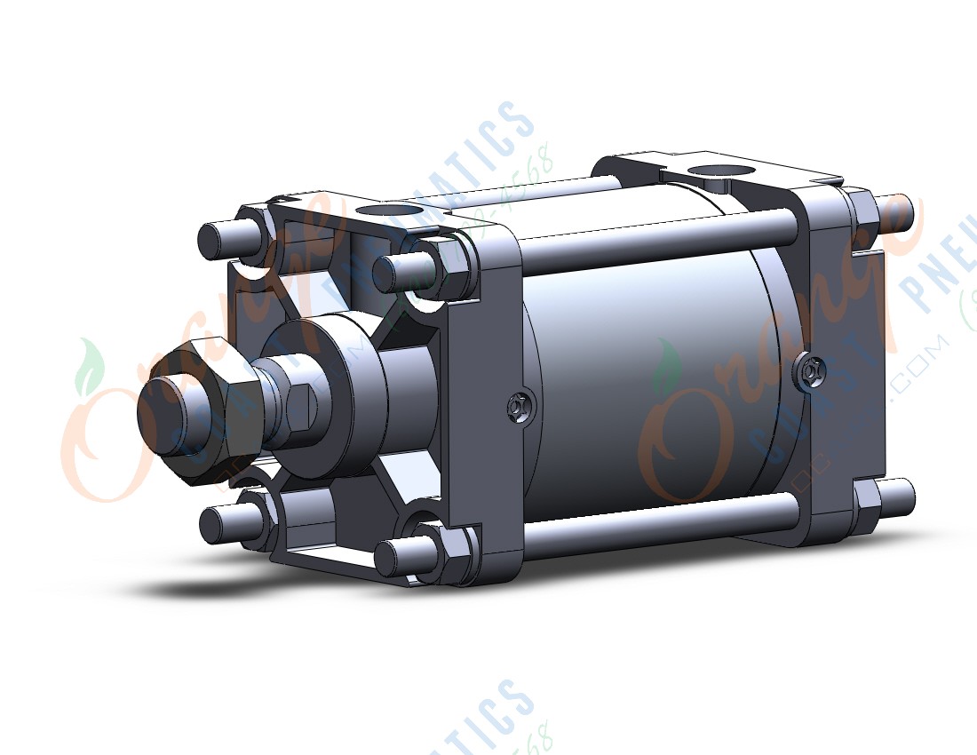 SMC CA2B100-50Z cyl, tie rod, non-lube, CA1/CA2 TIE-ROD CYLINDER