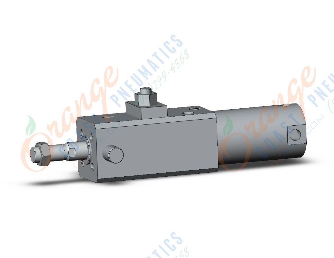 SMC CDLG1UN40-25-E cyl, fine lock, sw capable, CLG1 FINE LOCK CYL W/GUIDE