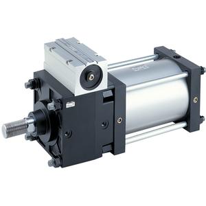 SMC CDLSB200-200 cyl, locking, large bore, a-sw, CLS1 ONE WAY LOCK-UP CYLINDER