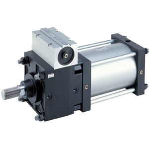 SMC CDLSF200-500-M9PSAPC-DM9PSAPC cyl, locking, large bore, a-sw, CLS1 ONE WAY LOCK-UP CYLINDER