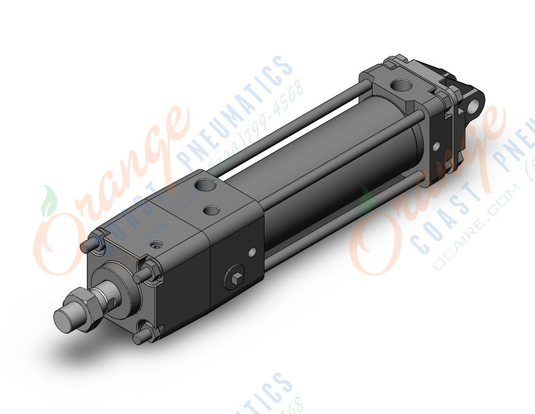 SMC CDNA2D50-125-D cyl, tie rod, power lock, a/s, CNA/CNA2 POWER LOCK CYLINDER