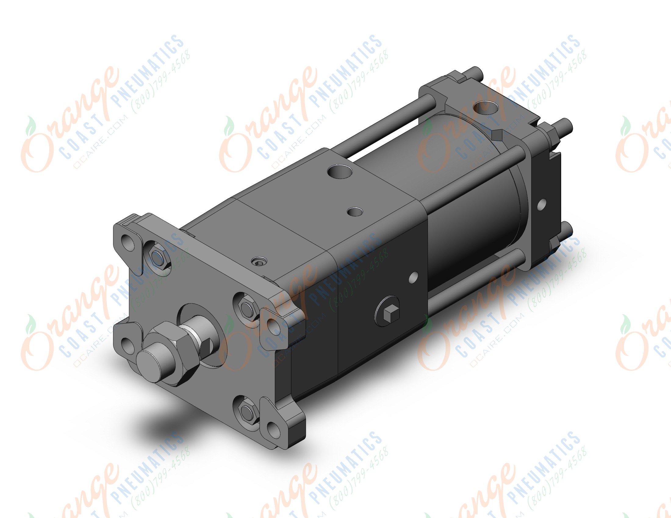 SMC CDNA2F100-50-D cyl, tie rod, power lock, a/s, CNA/CNA2 POWER LOCK CYLINDER