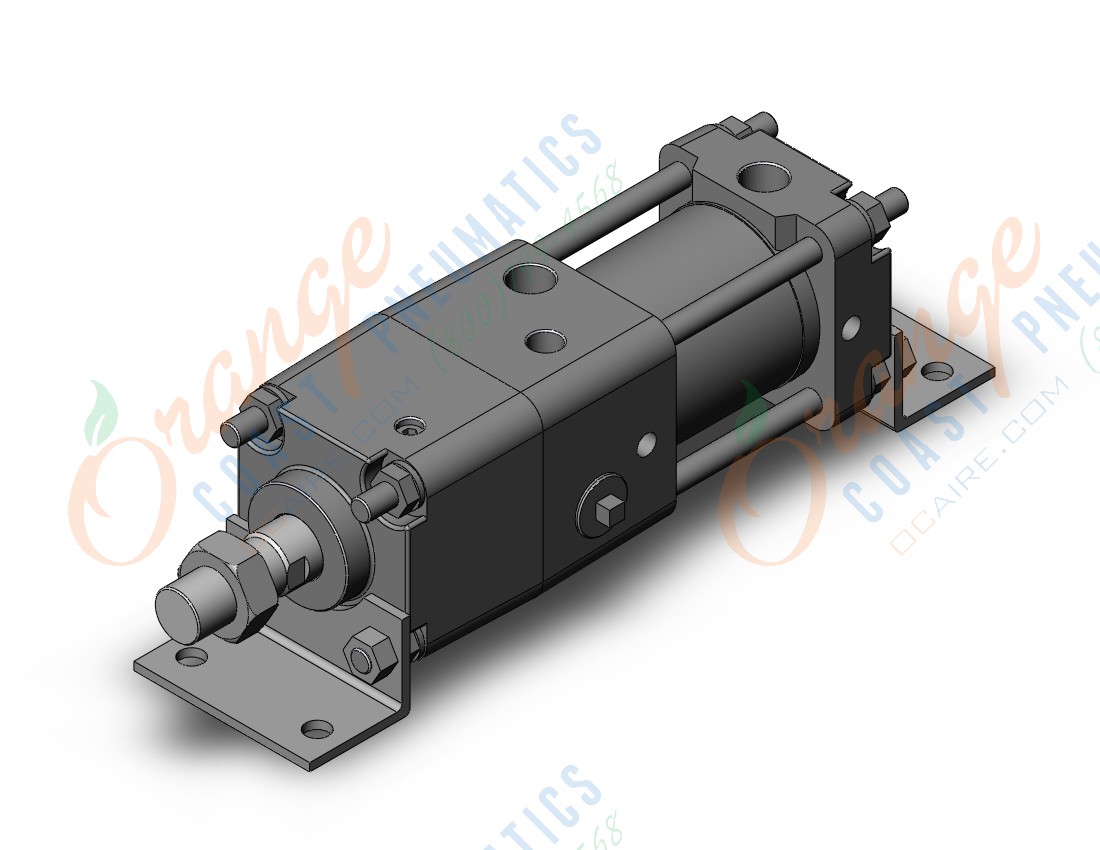 SMC CDNA2L50-25-D cyl, tie rod, power lock, a/s, CNA/CNA2 POWER LOCK CYLINDER