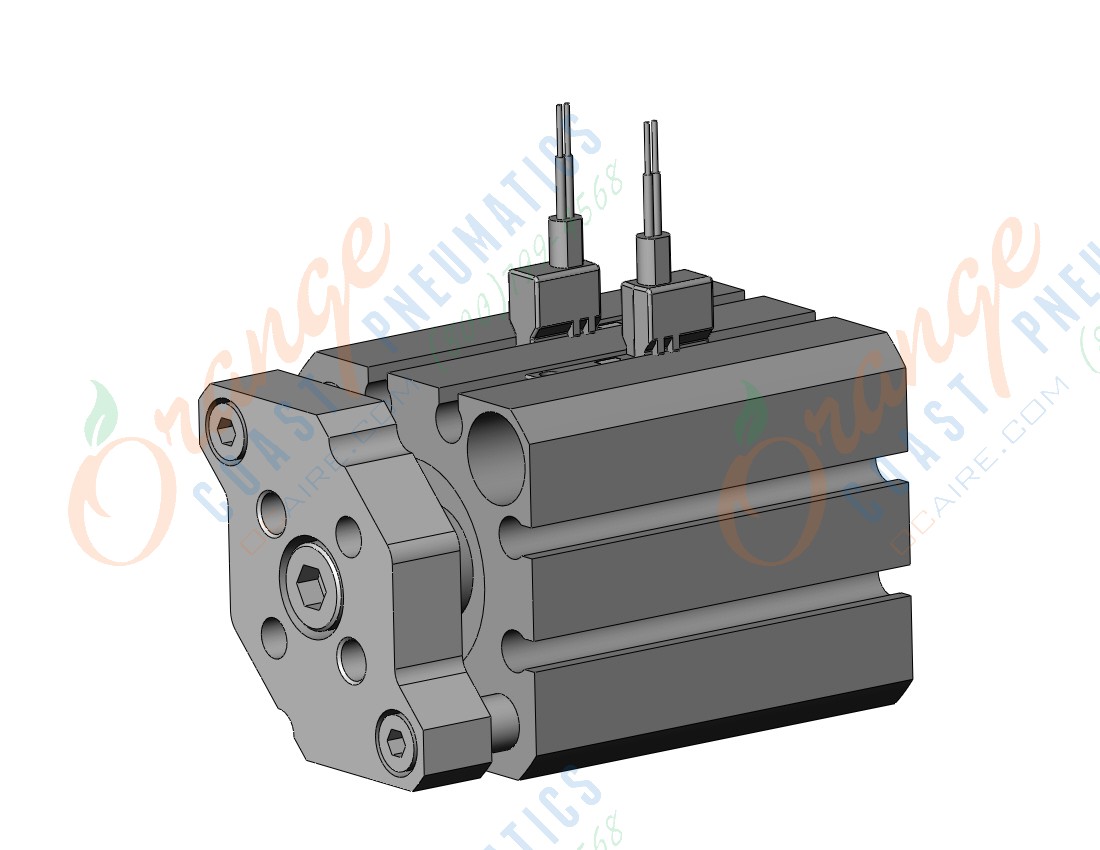 SMC CDQMB20-15-M9BWV cyl, compact, auto-switch, CQM COMPACT GUIDE ROD CYLINDER